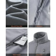 thumbnail image 3 of Venustas Women's Fleece Heated Jacket with Battery Pack 7.4V, Soft Lightweight Heated Coat for Outdoor (Gray,3XL), 3 of 6