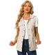 thumbnail image 1 of Chaleco Tipo Anorak Estilo Cargo Ligero Con Cordón Para Mujer Albaricoque gris S, 1 of 5