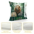 thumbnail image 4 of Cartoon Animals Pillow Covers,Buffalo Plaid Grid Throw Pillow Covers,Bear Fox Lion Decorative Pillow Covers,Jungle Woodland Animals Botanical Branches Cushion Covers, 4 of 5
