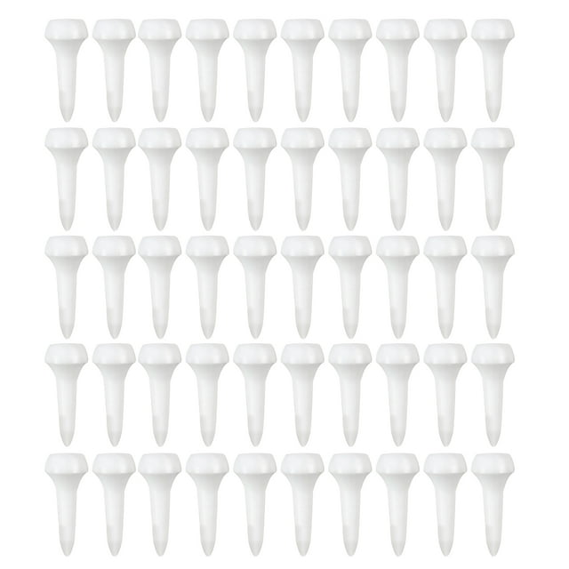 50 Pcs Plastic Golf Tees for Irons Hybrids Par Threes Low Profile Woods And The Driving Range Short Golfing Tees for Lower Friction And Longer Distance
