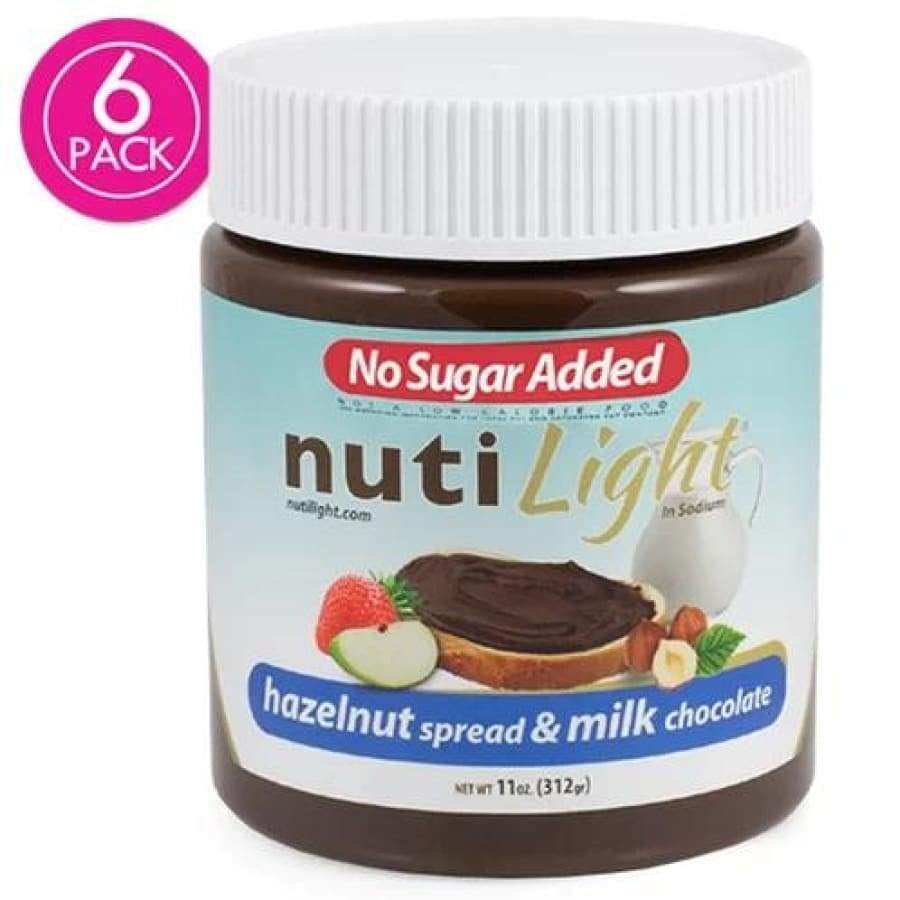 Nutilight SugarFree Hazelnut Spread & Milk Chocolate Size 6Pack