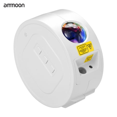 

ammoon LED Starry Projector Light Stage Lamp Brightness Adjustable with Rechargeable 2000mAh Battery for Bedroom Party Decoration