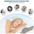 thumbnail image 3 of Memory Foam Pillows Neck Pillow Bed Pillow for Sleeping, Ergonomic Cervical Pillow for Neck and Shoulder Pain Relief,Orthopedic Contour Pillow for Side Back Stomach Sleeper(Blue&Grey), 3 of 5