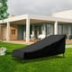 thumbnail image 5 of Billuyoard Cubiertas para muebles de exterior, impermeables, para lluvia, nieve, polvo, a prueba de viento, Anti-UV, tela Oxford, cubiertas para muebles de Jardín y Patio Negro 210x75x40/80cm Billuyoard HA006890-01, 5 of 6