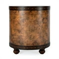 thumbnail image 4 of Beaumont Lane Round Traditional Wood Duffel End Table in Brown, 4 of 8