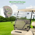 thumbnail image 3 of 10L0L Golf Cart Windshield for Club Car DS 1982-2000, 4MM Tinted Folding Down Windscreen, 3 of 6