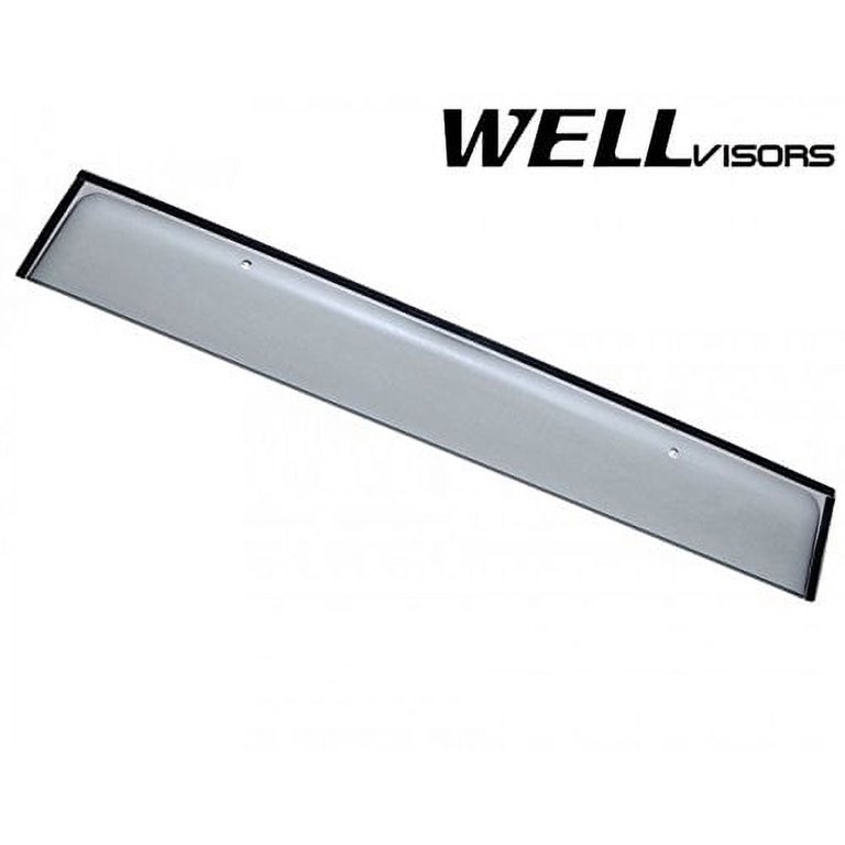 WellVisors Replacement for 2010-Present Lexus GX460 Clip-ON Chrome Trim  Smoke Tinted Side Rain Guard Window Visors Deflectors 3-847LX015