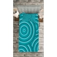 thumbnail image 3 of Ambesonne Teal Quilted Bedspread Set 2 Pcs, Abstract Australian Dots, Twin Size, Teal, 3 of 3