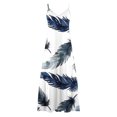 thumbnail image 5 of LSLJS Mode Femmes Été Décontracté Robe Longue Sans Manches Col en V, Robe d'Été Plage, 5 of 5