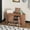 1-Walnut, variant on Fluted Storage Bench with Shoe Storage, Small Entryway Bench Cabinet with 2 Doors, Adjustable Shelf, Mid Century Modern