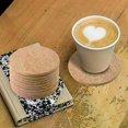 thumbnail image 4 of Set of 10 Cork Bar Drink Coasters - Absorbent and Reusable - 90mm 5mm Thick, 4 of 5