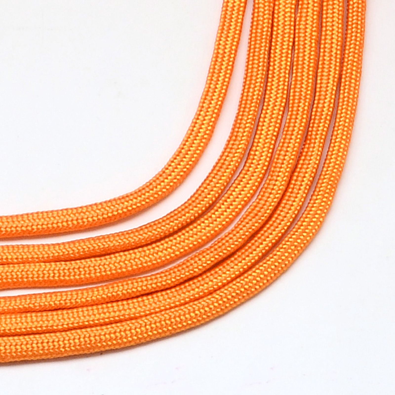 1Bundle 7 Inner Cores Polyester & Spandex Cord Ropes Solid Color for Rope Bracelets Making Dark Orange 4~5mm 109.36 yards(100m)/bundle 420~500g/bundle
