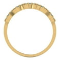 thumbnail image 5 of 0.1 ct Brilliant Round Cut Synthetic Moissanite 14k Yellow Gold Stackable Band SZ 6, 5 of 6