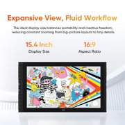 XPPen Artist 16 3rd Graphic Tablet/Pro 15.4-inch Pen Display/1080P 16.7M Colors Drawing Monitor/16384-Levels X4 Smart Stylus/Anti-glare Eye-protection Drawing Tablet with Screen