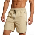 thumbnail image 3 of akafmk Mens Running Shorts Fast Dry Workout Shorts 7" Lightweight Gym Basketball Shorts with Zipper-Pockets, 3 of 7