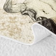 thumbnail image 5 of Erosebridal Vintage Cowboy Boots Bed Spread Queen, Pink Floral Blossom Queen Coverlet Set, 3-Piece 1 Quilt and 2 Pillowcases, 5 of 7