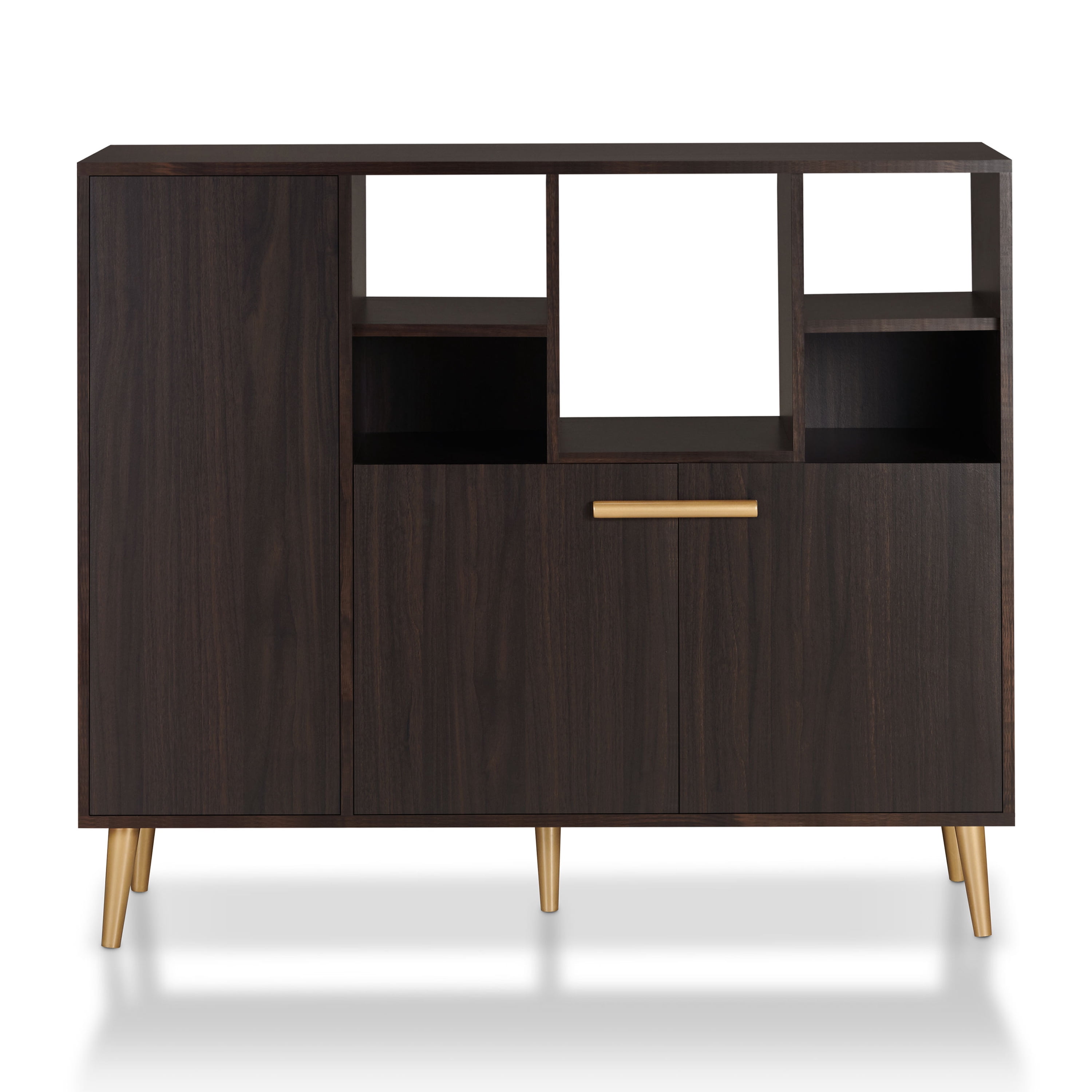 Furniture of America Lindsie Multi-Purpose Accent Cabinet, Wenge