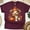 Maroon, variant on Cute Highland Cow Tee | Pumpkin Coffee Autumn Shirt | Unisex Casual T-Shirt, White, Size S