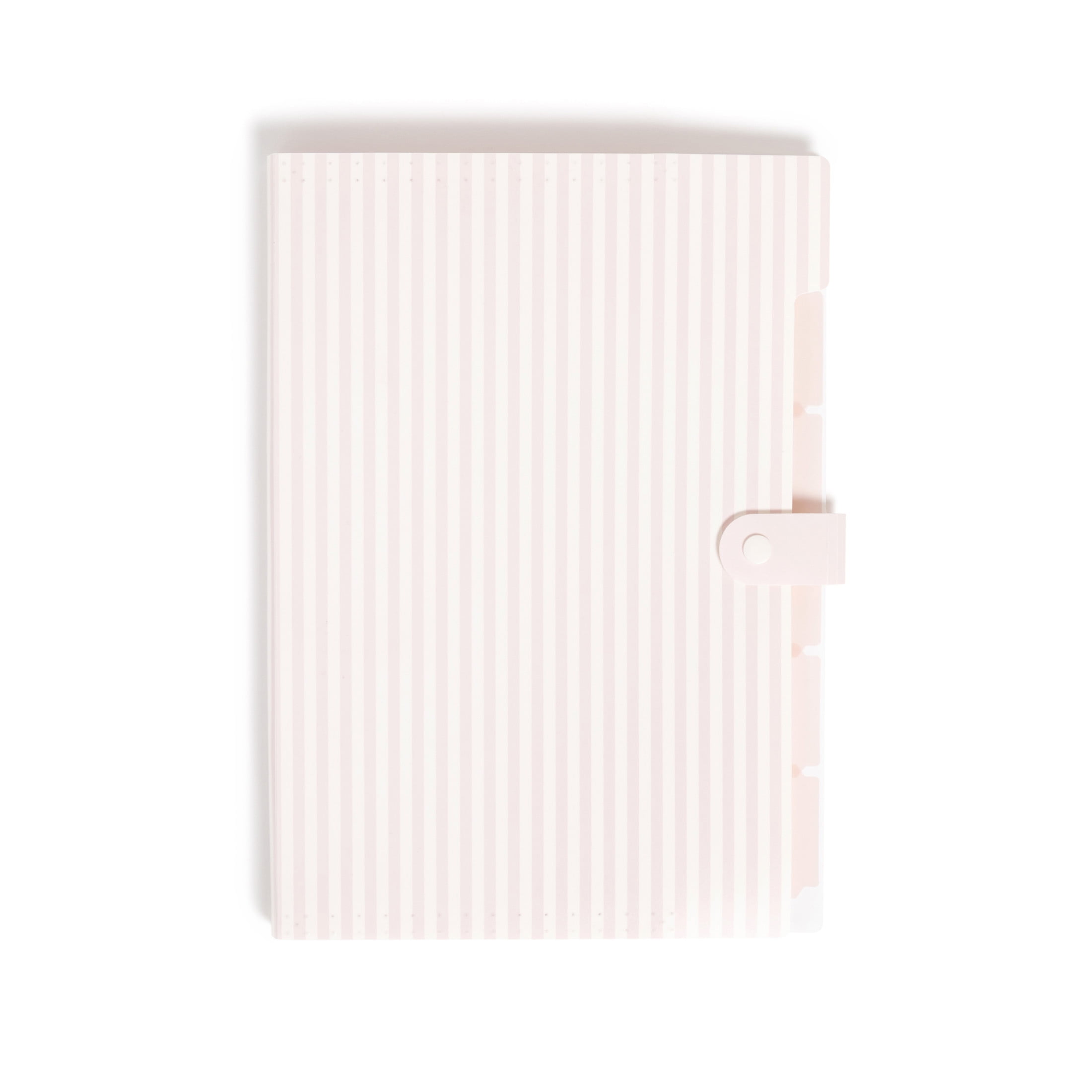 U Brands 6 Pocket Expandable File, 13" x 9.5" x 0.8", Pink Stripe, File Organizer, Freestanding