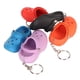 thumbnail image 2 of Llavero De Sandalias Con Agujeros, Llavero De Zapatilla Multiusos Suave, 5 Piezas, Naranja, Negro, Rojo, Violeta, Azul Lago, Exquisito Para Teléfono Celular Para Mochila, 2 of 7