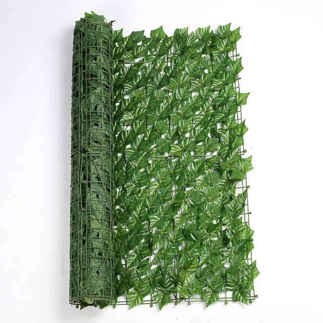 Privacidad de Hiedra Artificial 19.69''X118.11'' Pulgadas para Patio , Hoja (50x300cm) DYNWAVEMX Pantalla de valla de privacidad de hoja