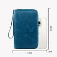 thumbnail image 2 of Travel Wallet RFID Passport Holder Secure Zipper Organizer Slim Design for Daily Commute Business Travel Card Document, 2 of 5