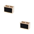 thumbnail image 1 of Bearachild Solid Wood Holder With Grids Home Selected Solid Easy Holder Wood Multiple-layered Use Grids Materials Log Office pizarra de doble rejilla 2piezas, 1 of 6