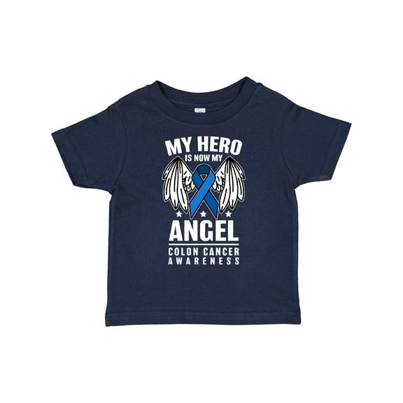Inktastic My Hero is Now My Angel Colon Cancer Awareness Boys or Girls Toddler T-Shirt