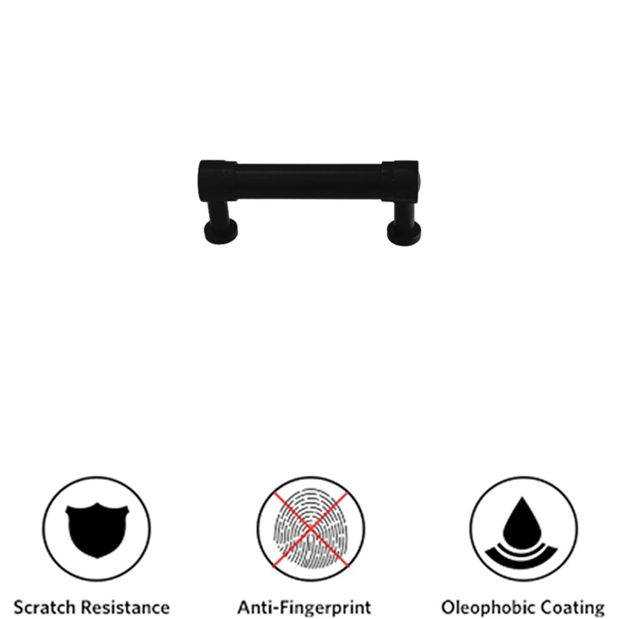 Fitviso 25 Pack 3.25 inch Center to Center Matte Black Cabinet Pulls Kitchen Cabinet Handles