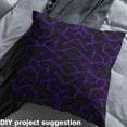 thumbnail image 2 of Homewish Neon Purple Stripes Fabric by the Yard 2 Yards for Kids, Modern Abstract Sewing Fabric, Futuristic Checkered Fabric for Sewing, Microfiber Bedroom Decor, 2 of 6