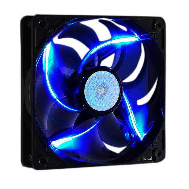 Ventilador de chasis PWM de 120 x 120 mm Ventilador silencioso Gale Volume Ventilador de chasis 12025 (luz azul)