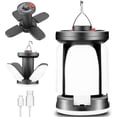 thumbnail image 1 of Camping Light, Solar Camping Light for Tent, Rechargeable Camping Light, 6000 Lumens Super Bright Tent Light, Foldable IP67 Waterproof 6 Modes Power B, 1 of 4