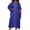 Blue, variant on Plus Size Kaftan Dress for Women Round Neck Batwing Sleeve Loose Maxi Dress With Sequins Beads Yellow