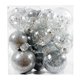 thumbnail image 3 of 34 piezas de bolas de Navidad, adornos de bolas de Navidad, decoración de de Navidad, adornos navideños versátiles para fiesta, aniversario, Plata, 3 of 8