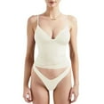 thumbnail image 1 of Débardeur Sans Manches à Col en V Profond pour Femmes - Coupe Ajustée, Bretelles Réglables - Polyester, TP-TG, 1 of 5