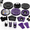 Gothic, variant on 120birthday For Summer Hawaiian Party Decorations Tropical Luau Tableware Set Plates Napkcups 20 Guests