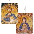 thumbnail image 3 of The scent of Christ, 3-pack mix Catholic, religious icons, hanging car air freshener, 3 scents with saint image art, inspirational car rearview mirror accessories, fun deodorizer for cars, homes, clo, 3 of 5
