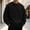(New16)Black, variant on Thousandth Men's Corduroy Crew Neck Sweatshirt Casual Raglan Long Sleeve Pullover Soft Loose Fit Outerwear for Autumn Winter