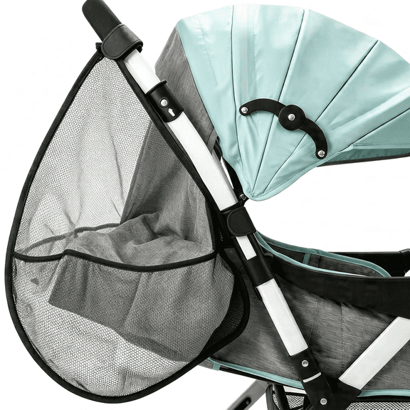 AOMRCOL Universal Stroller Organizer, Side Sling Stroller Organizer, Mesh Cargo Net Stroller Storage Caddy, Stroller Bag Accessories Fits for Uppababy, Baby Jogger, Britax, Doona Strollers