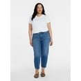 thumbnail image 3 of Time and Tru Women's Cotton V-Neck Tee with Short Sleeves, Sizes XS-4X, 3 of 5