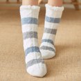 thumbnail image 1 of Womens Slipper Fuzzy Socks Non Slip Winter Warm Soft Fluffy Cozy Fleece Lining Home Socks,Color10, 1 of 9
