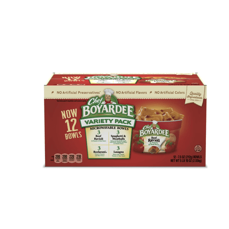 Chef Boyardee Variety Pack 7.5 oz., 12 pk.