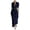 Navy, variant on Women Long Sleeve Wrap Dress V Neck Maxi Dress for Autumn Winter Office Daily Casual