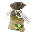 thumbnail image 1 of 20 Wedding Jute Favor Bags Rustic With Personalized Custom Paper Tags Small Burlap Bags Party Favor Drawstring Pouches 4"x6.5" inches, 1 of 5