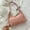 Pink, variant on Crescent Shoulder Bags for Women Cute Hobo Tote Handbag Under the Arm Purses Mini Clutch Purse with Zipper Closure