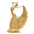 thumbnail image 5 of Accent Collection Golden Peacock Woman Figurine, 11" Shelf And Tabletop Decor, Gift for Her, 5 of 5