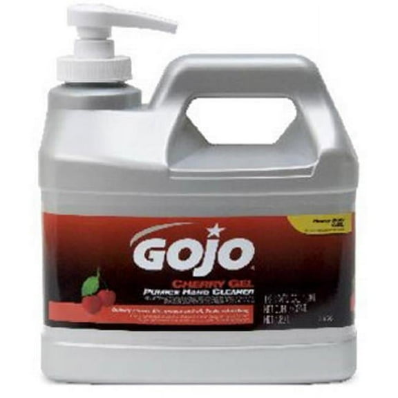 Gojo Cherry Gel Pumice Hand Cleaner with Exfoliating Pumice and Cherry Scent, 0.5 Gallon Bottle