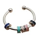 thumbnail image 1 of Anillo giratorio de esmalte de acero inoxidable 316L, anillo de dedo de ansiedad con cuentas, anillo abierto, anillo de alivio de ansiedad para mujeres y niñas, 1 of 8
