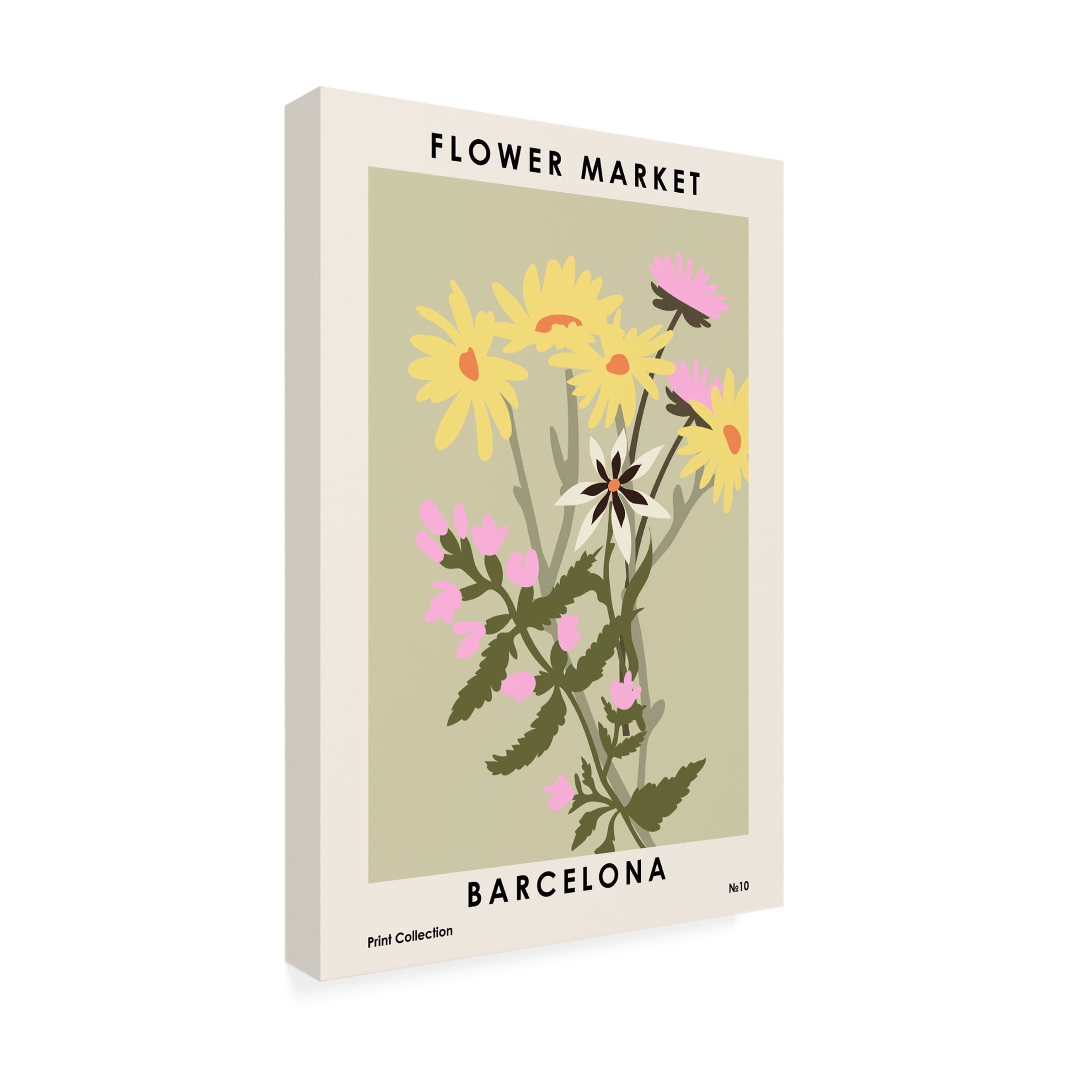 Trademark Fine Art NKTN Flower Market Barcelona Canvas Wall Art