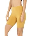 thumbnail image 2 of Womens & Plus Soft Cotton Stretch Knee Length Leggings Fitness Sport Biker Shorts, 2 of 4